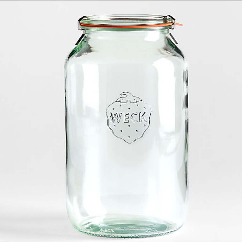 New! Crate&Barrel x Weck Glass Barrel Canning Jar